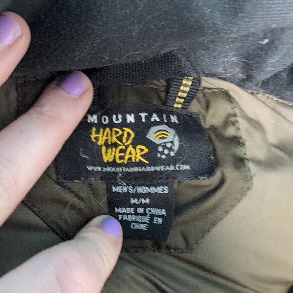 Mountain Hardwear Down Puffer Jacket Brown Men Size Medium - Picture 4 of 7